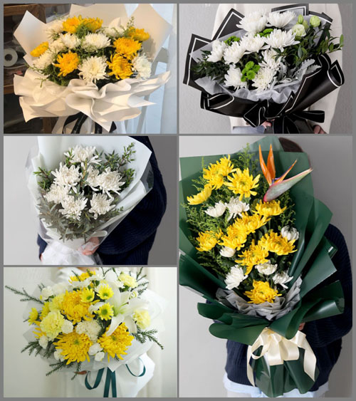 福建漳州平和县山格镇双田村白事花束代送